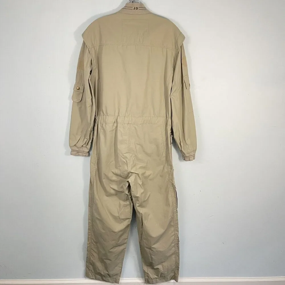 Pro Flight Suits by‎ John Douglas Aviator Khaki Pilots Jumpsuit Pants - Small